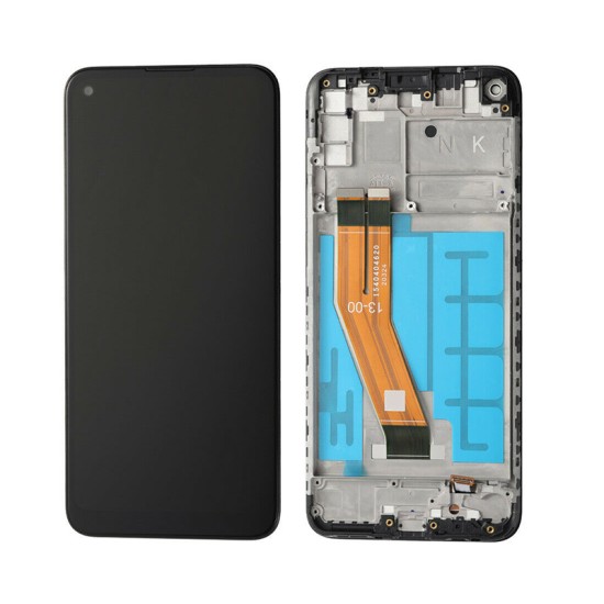 Touch+Display with Frame Samsung Galaxy M11/M115 6.4" Big Glass Black Touch+Display with Frame Samsung Galaxy M11/M115 6.4" Big Glass Black